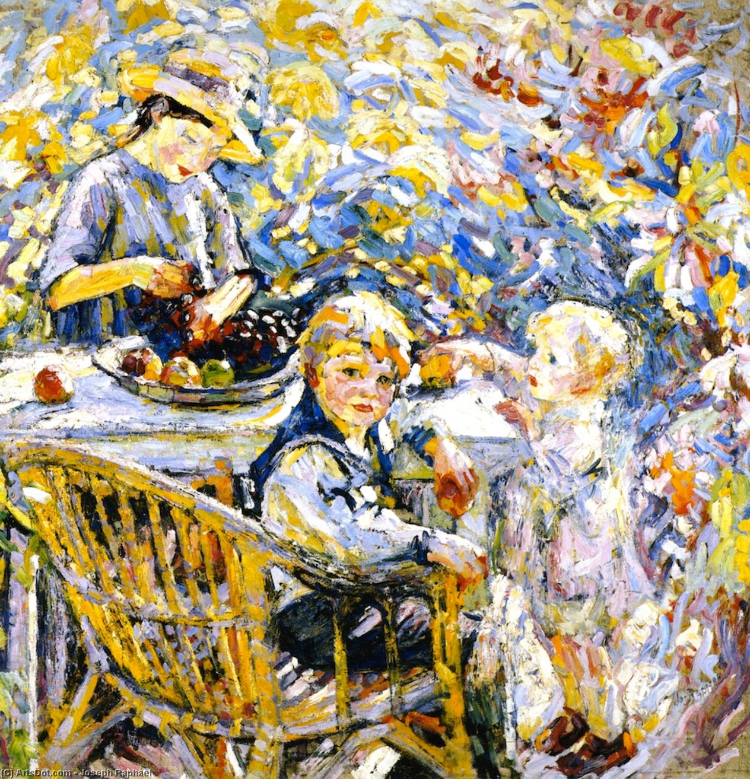WikiOO.org - Encyclopedia of Fine Arts - Maalaus, taideteos Joseph Raphael - In The Orchard