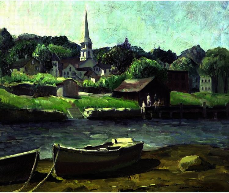 Wikioo.org - The Encyclopedia of Fine Arts - Painting, Artwork by Leon Kroll - Mystic River
