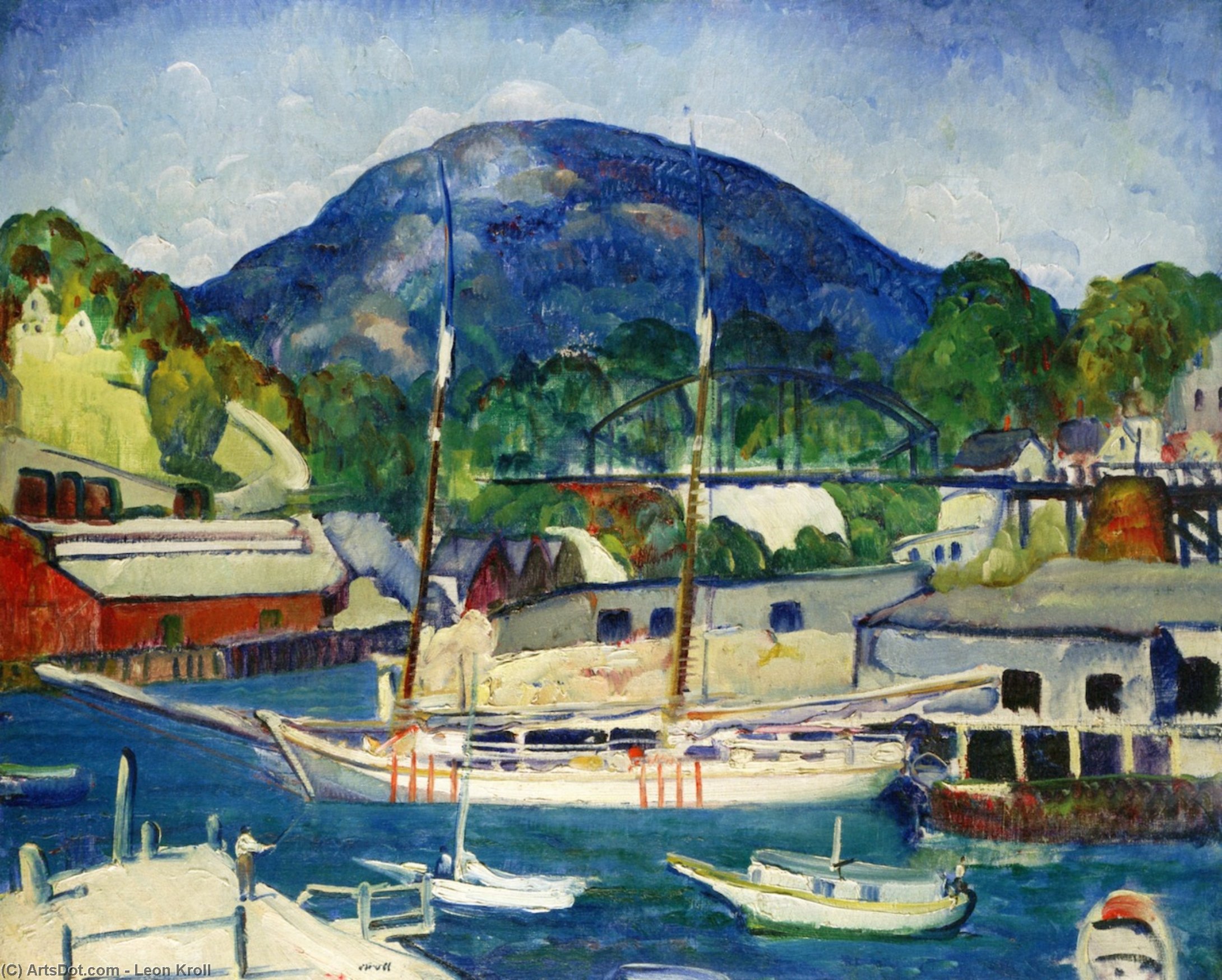 Wikioo.org - The Encyclopedia of Fine Arts - Painting, Artwork by Leon Kroll - Rockport, Maine
