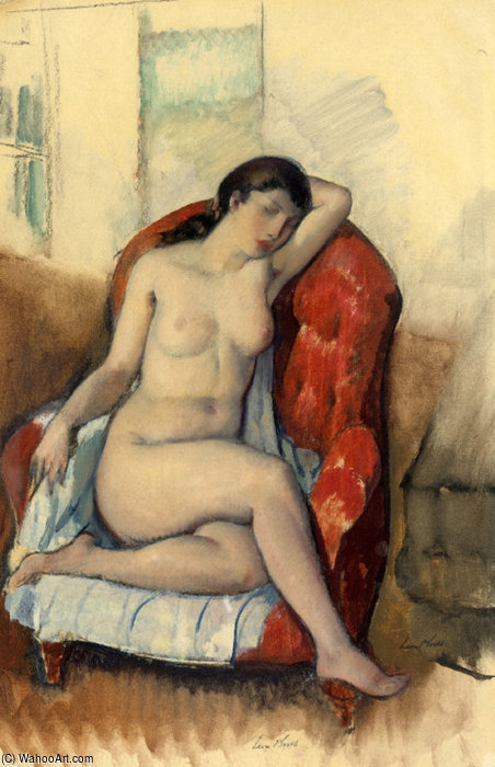 WikiOO.org - Εγκυκλοπαίδεια Καλών Τεχνών - Ζωγραφική, έργα τέχνης Leon Kroll - Seated Nude