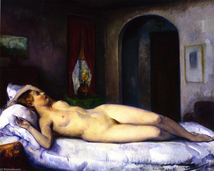 Wikioo.org - The Encyclopedia of Fine Arts - Painting, Artwork by Leon Kroll - Sleeping Nude