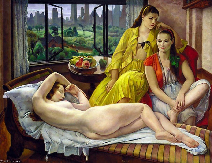 Wikioo.org - The Encyclopedia of Fine Arts - Painting, Artwork by Leon Kroll - Summer In New York