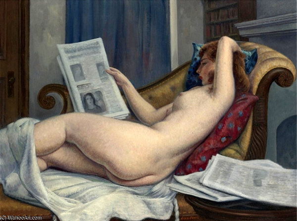 WikiOO.org - Encyclopedia of Fine Arts - Målning, konstverk Leon Kroll - The Morning Paper