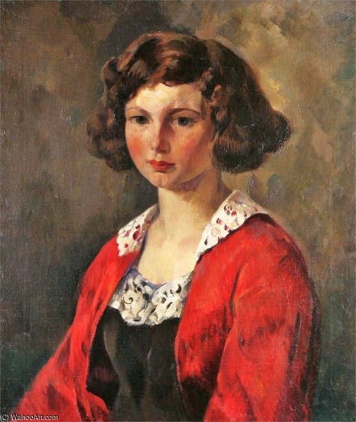 WikiOO.org - Encyclopedia of Fine Arts - Maalaus, taideteos Leon Kroll - The Red Jacket