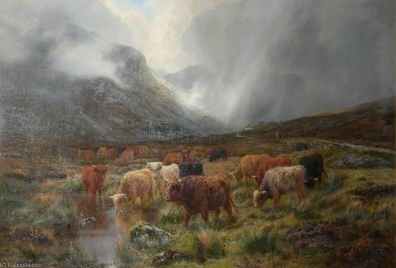 WikiOO.org - Enciclopédia das Belas Artes - Pintura, Arte por Louis Bosworth Hurt - After Rain