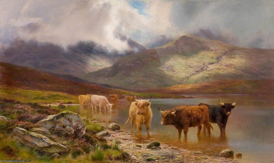 Wikioo.org – L'Enciclopedia delle Belle Arti - Pittura, Opere di Louis Bosworth Hurt - Bestiame