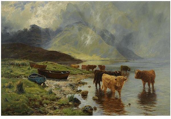 Wikioo.org - Bách khoa toàn thư về mỹ thuật - Vẽ tranh, Tác phẩm nghệ thuật Louis Bosworth Hurt - Rainswept Hills