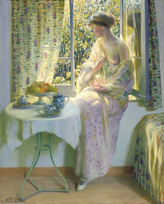 Wikioo.org - The Encyclopedia of Fine Arts - Painting, Artwork by Louis Ritman - Early Morning Sunshine