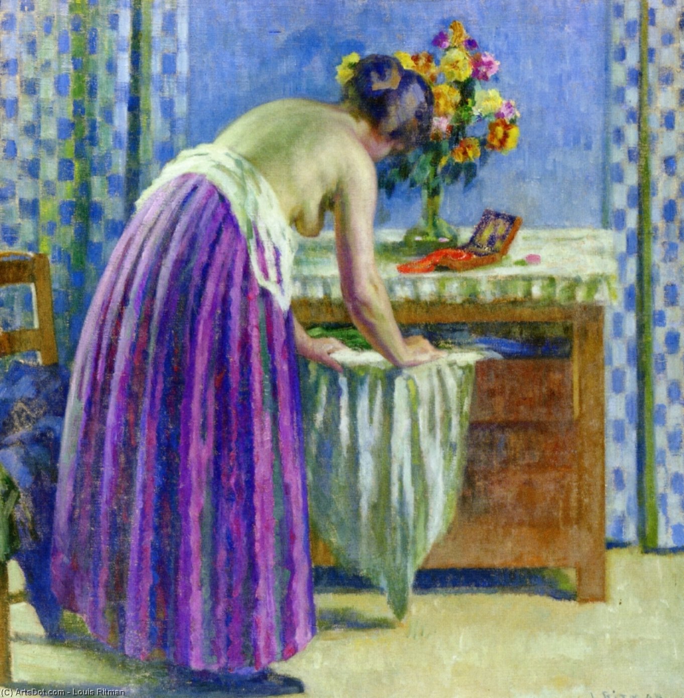Wikioo.org - The Encyclopedia of Fine Arts - Painting, Artwork by Louis Ritman - La Toilette