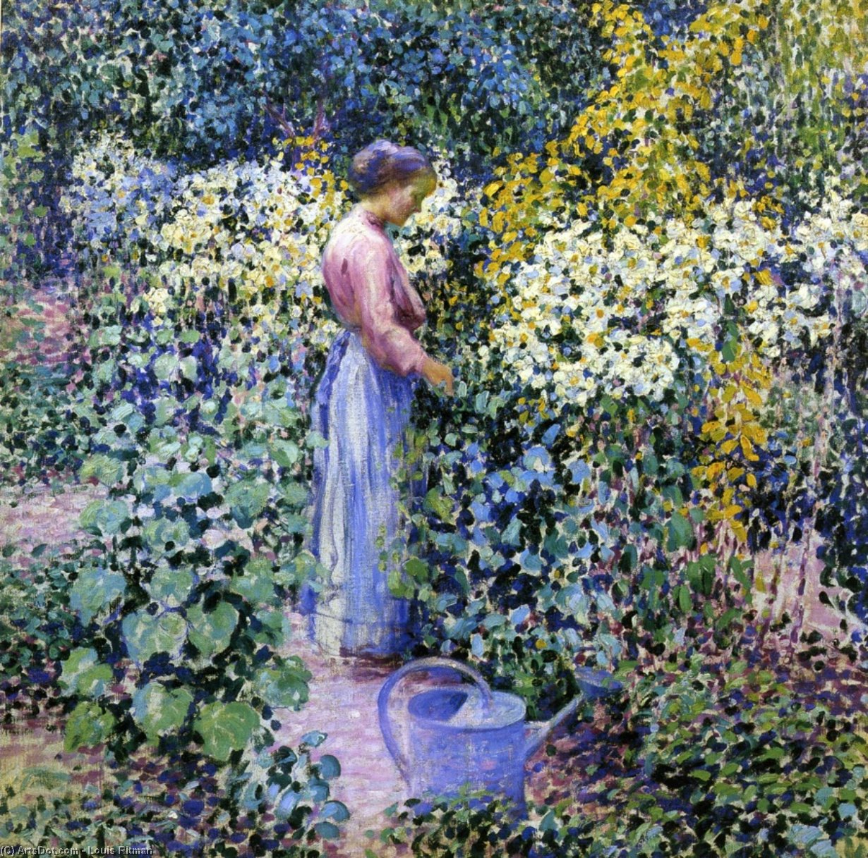Wikioo.org - The Encyclopedia of Fine Arts - Painting, Artwork by Louis Ritman - Lily Garden