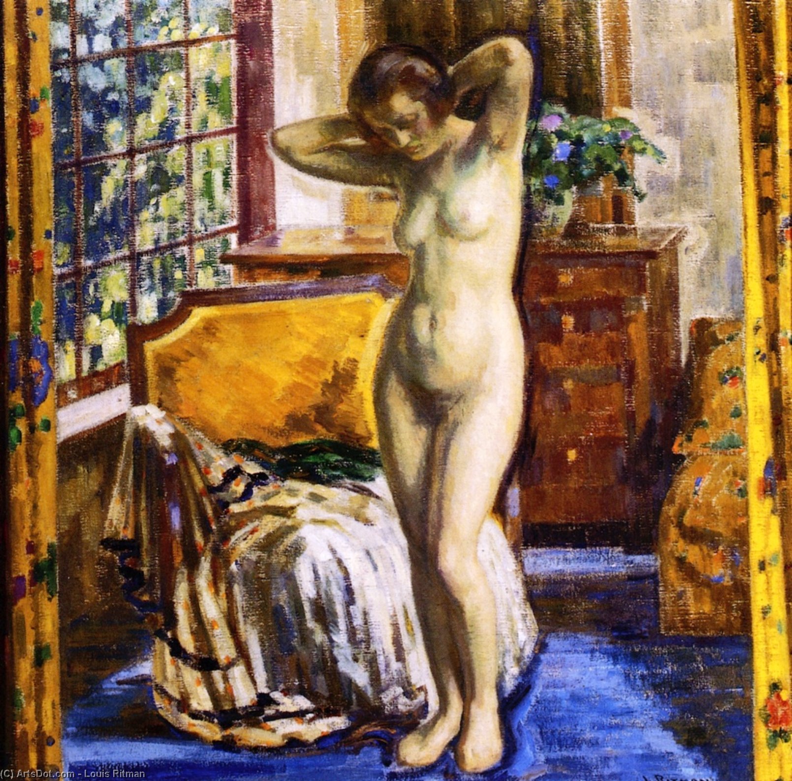 Wikioo.org - The Encyclopedia of Fine Arts - Painting, Artwork by Louis Ritman - The Model