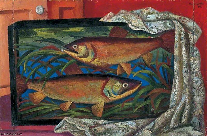 Wikioo.org – La Enciclopedia de las Bellas Artes - Pintura, Obras de arte de Mark Gertler - pescado