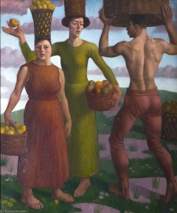 Wikioo.org - The Encyclopedia of Fine Arts - Painting, Artwork by Mark Gertler - The Fruit Sorters