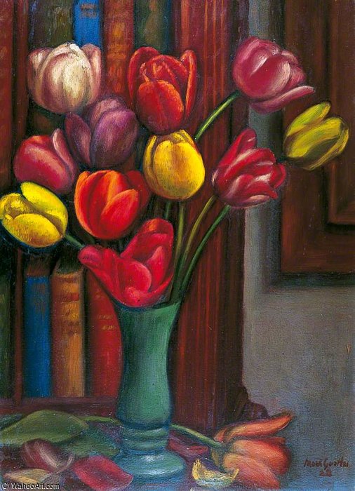Wikioo.org - The Encyclopedia of Fine Arts - Painting, Artwork by Mark Gertler - Tulips