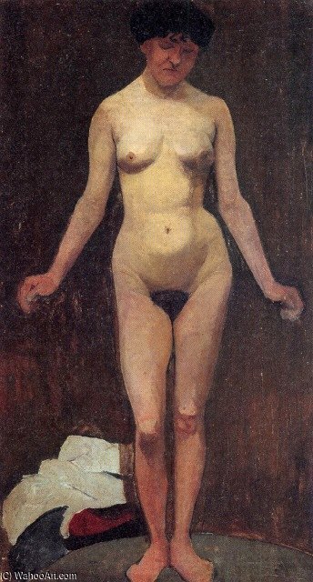Wikioo.org - The Encyclopedia of Fine Arts - Painting, Artwork by Paula Modersohn Becker - Female Nude