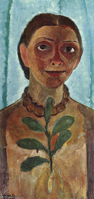 Wikioo.org - The Encyclopedia of Fine Arts - Painting, Artwork by Paula Modersohn Becker - Self-portrait