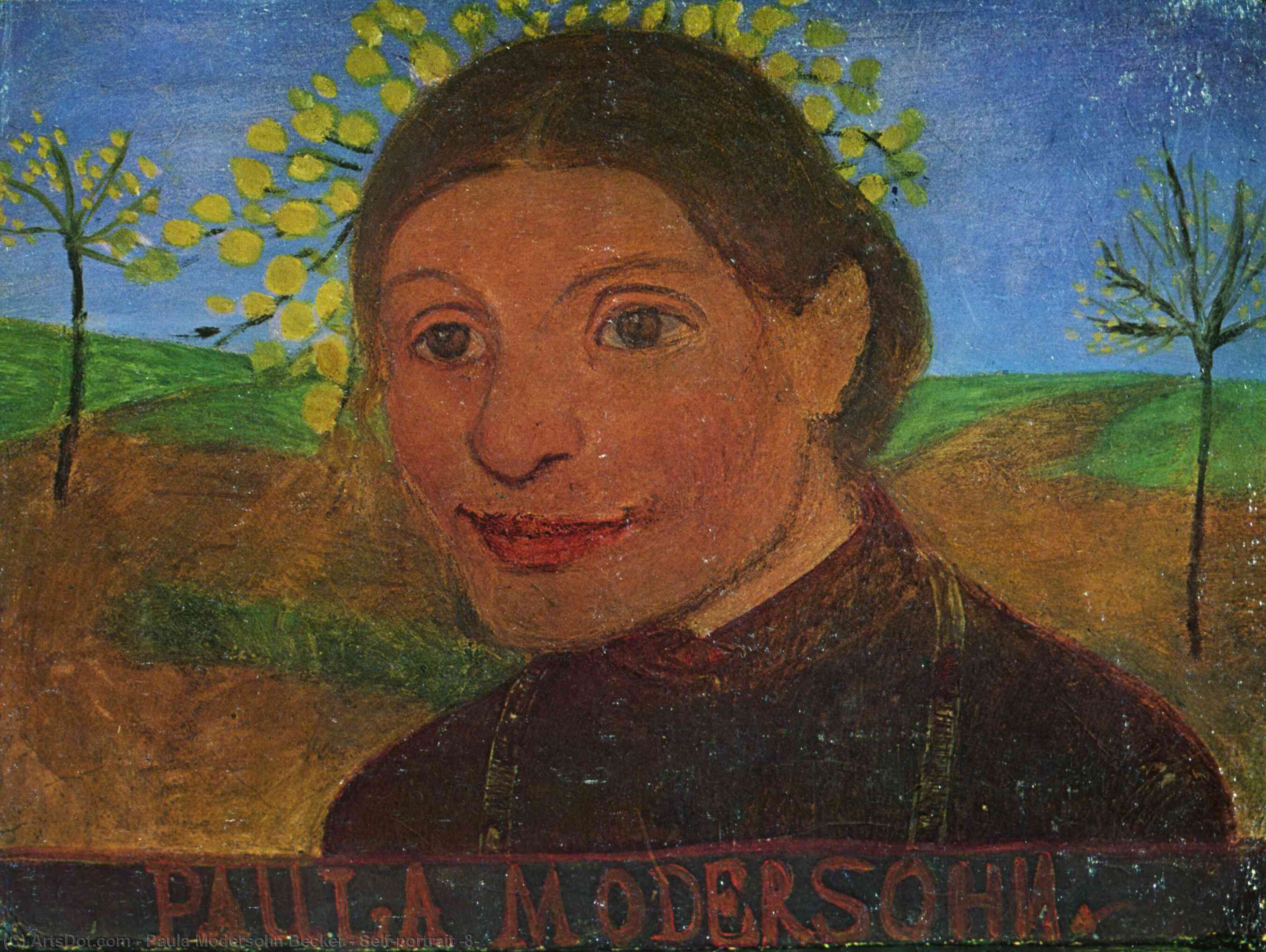 WikiOO.org - Encyclopedia of Fine Arts - Lukisan, Artwork Paula Modersohn Becker - Self-portrait (8)