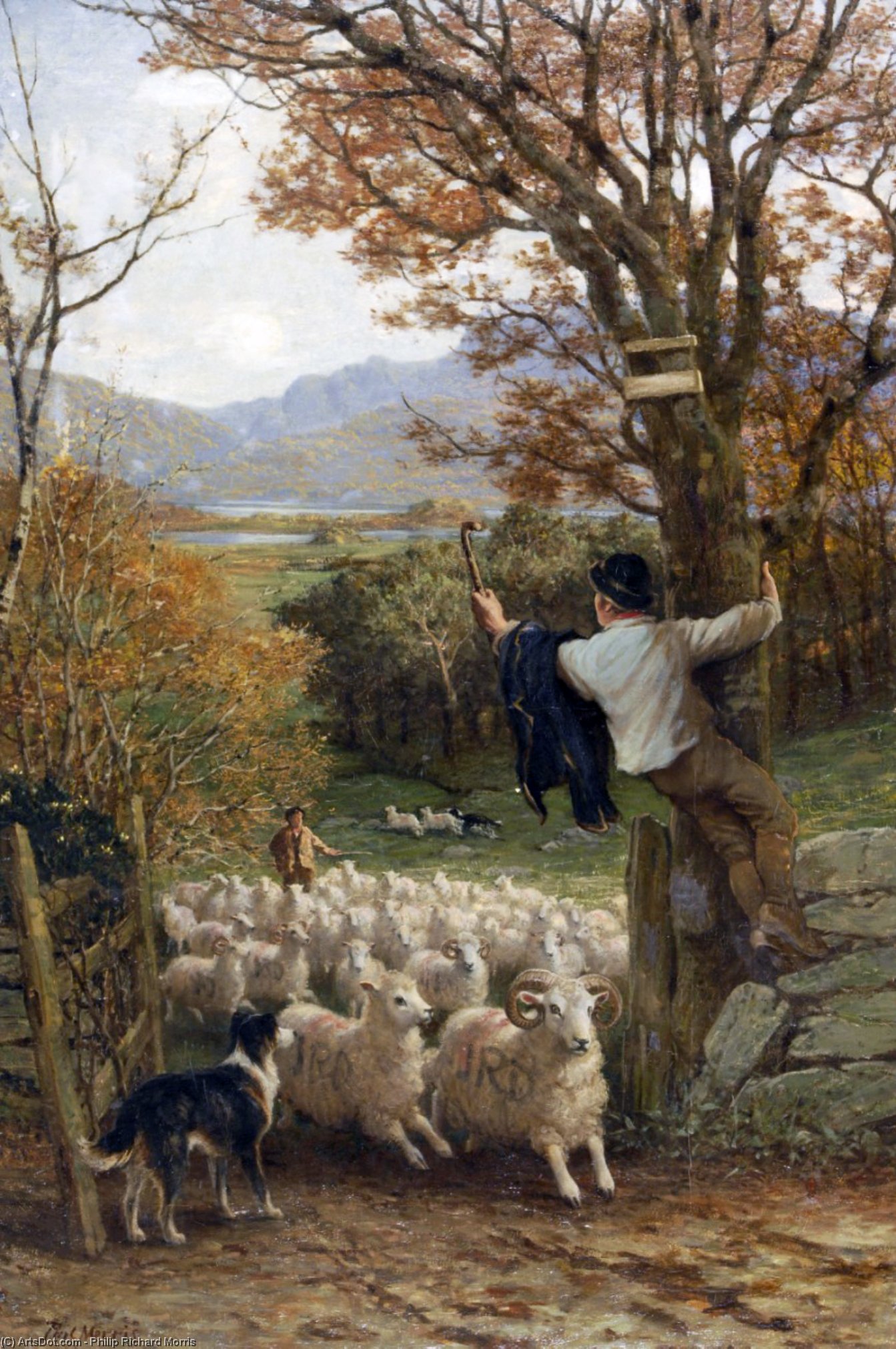 Wikioo.org - Encyklopedia Sztuk Pięknych - Malarstwo, Grafika Philip Richard Morris - Changing Pastures