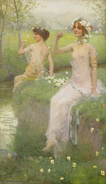 WikiOO.org - אנציקלופדיה לאמנויות יפות - ציור, יצירות אמנות Philip Richard Morris - The Arrival Of Spring