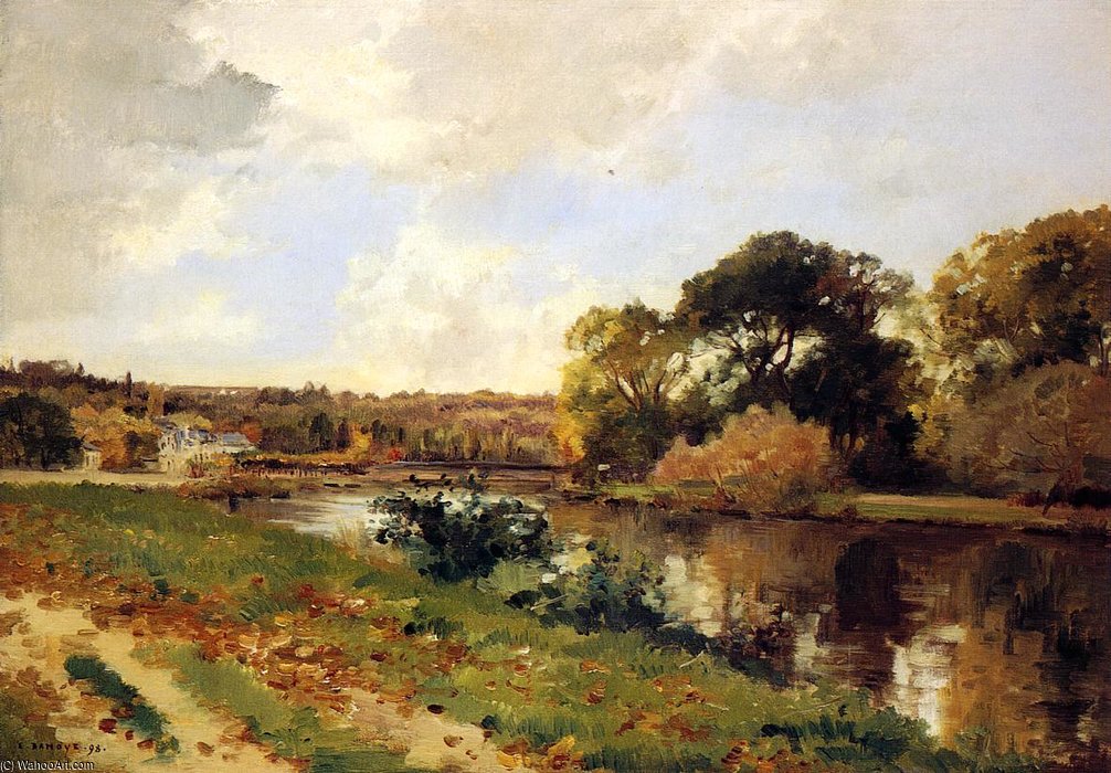 Wikioo.org - The Encyclopedia of Fine Arts - Painting, Artwork by Pierre-Emmanuel Damoye - Autumn Landscape