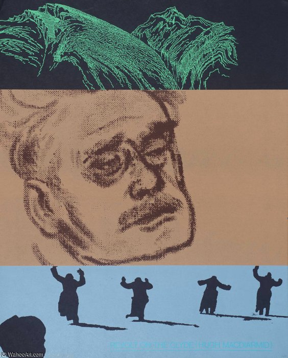 Wikioo.org – L'Enciclopedia delle Belle Arti - Pittura, Opere di Ronald Brooks Kitaj - Evolt On The Clyde (hugh McDiarmid)