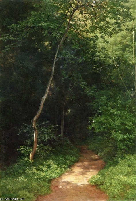 WikiOO.org - Encyclopedia of Fine Arts - Maľba, Artwork Robert Zund - Forest Track