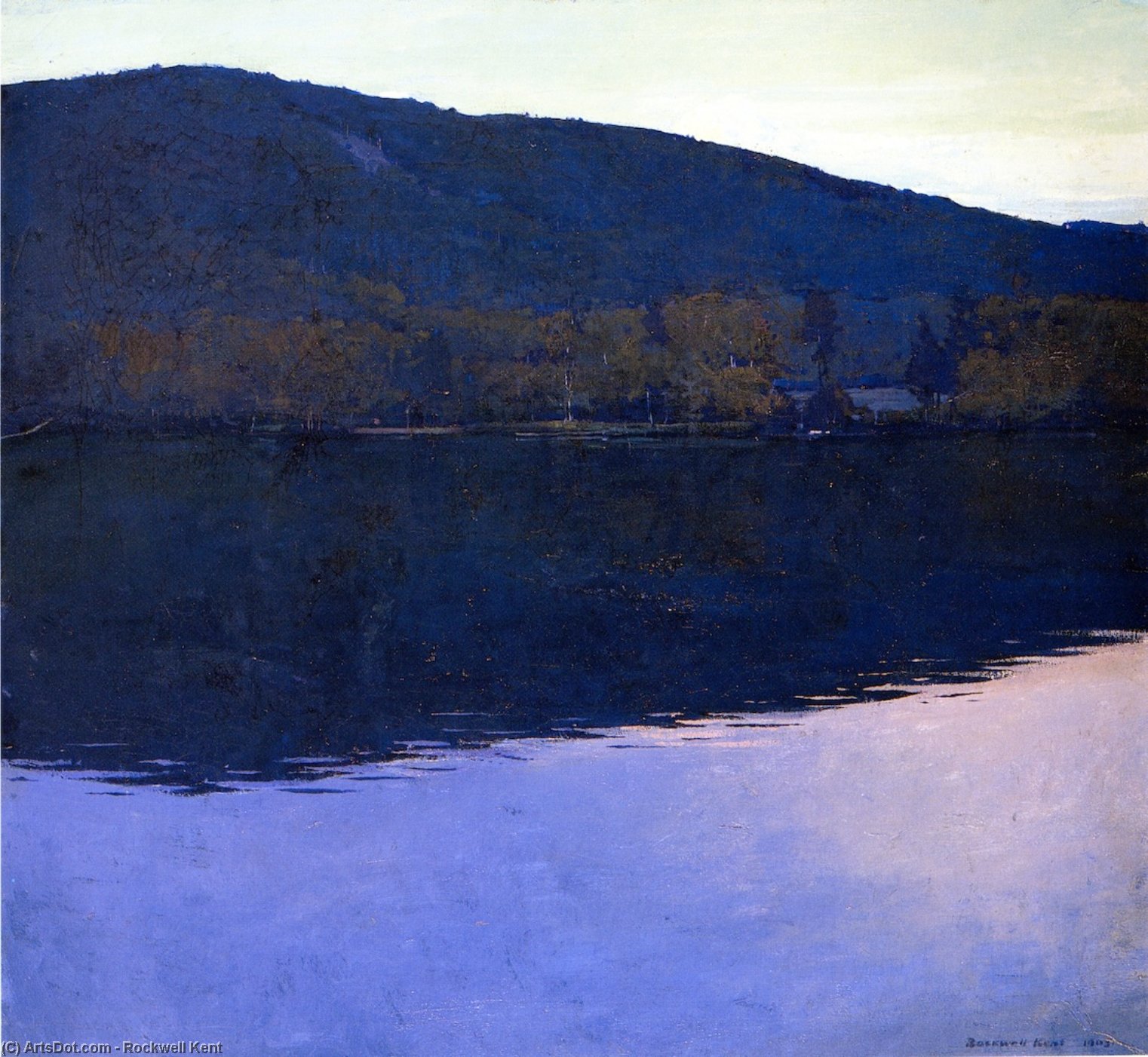 Wikioo.org - The Encyclopedia of Fine Arts - Painting, Artwork by Rockwell Kent - Dublin Pond