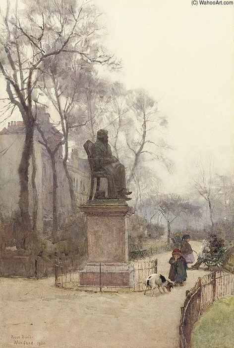 Wikioo.org - The Encyclopedia of Fine Arts - Painting, Artwork by Rose Maynard Barton - The Carlyle Statue
