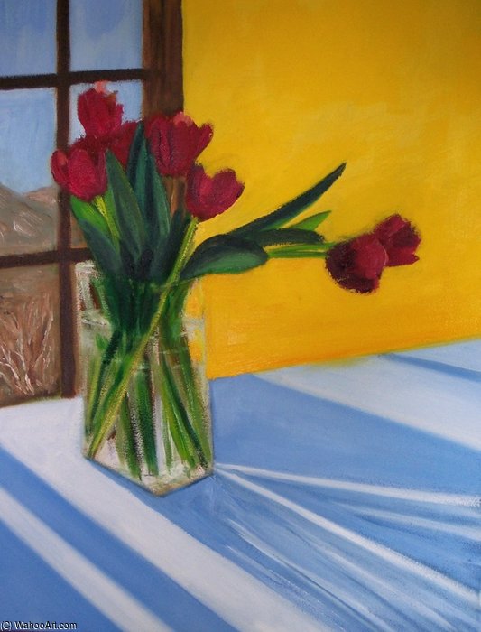 WikiOO.org - Encyclopedia of Fine Arts - Malba, Artwork Rose Maynard Barton - Tulips In Sunlight