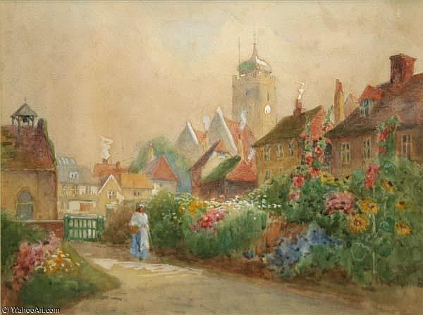 Wikioo.org - The Encyclopedia of Fine Arts - Painting, Artwork by Rose Maynard Barton - Village Scene