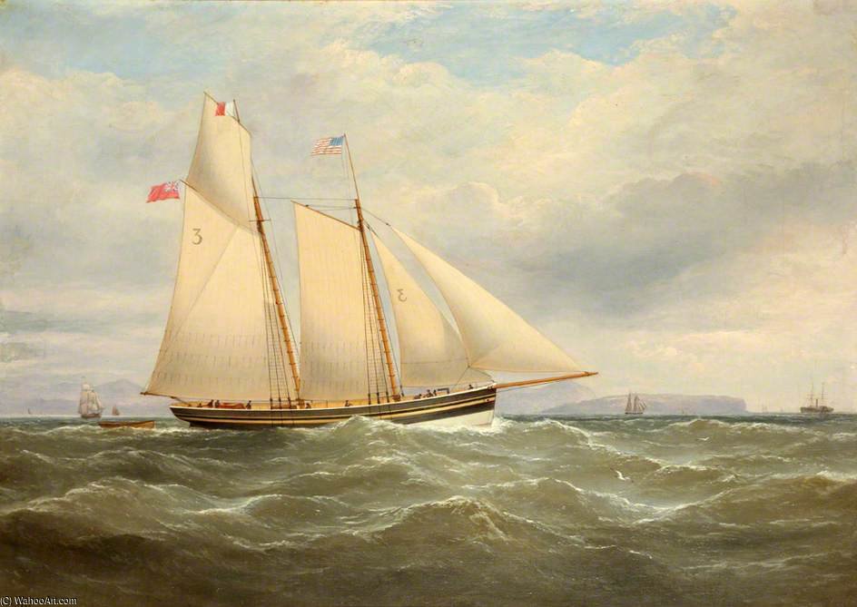 WikiOO.org - Encyclopedia of Fine Arts - Maľba, Artwork Samuel Walters - 'the Duke', Pilot Schooner