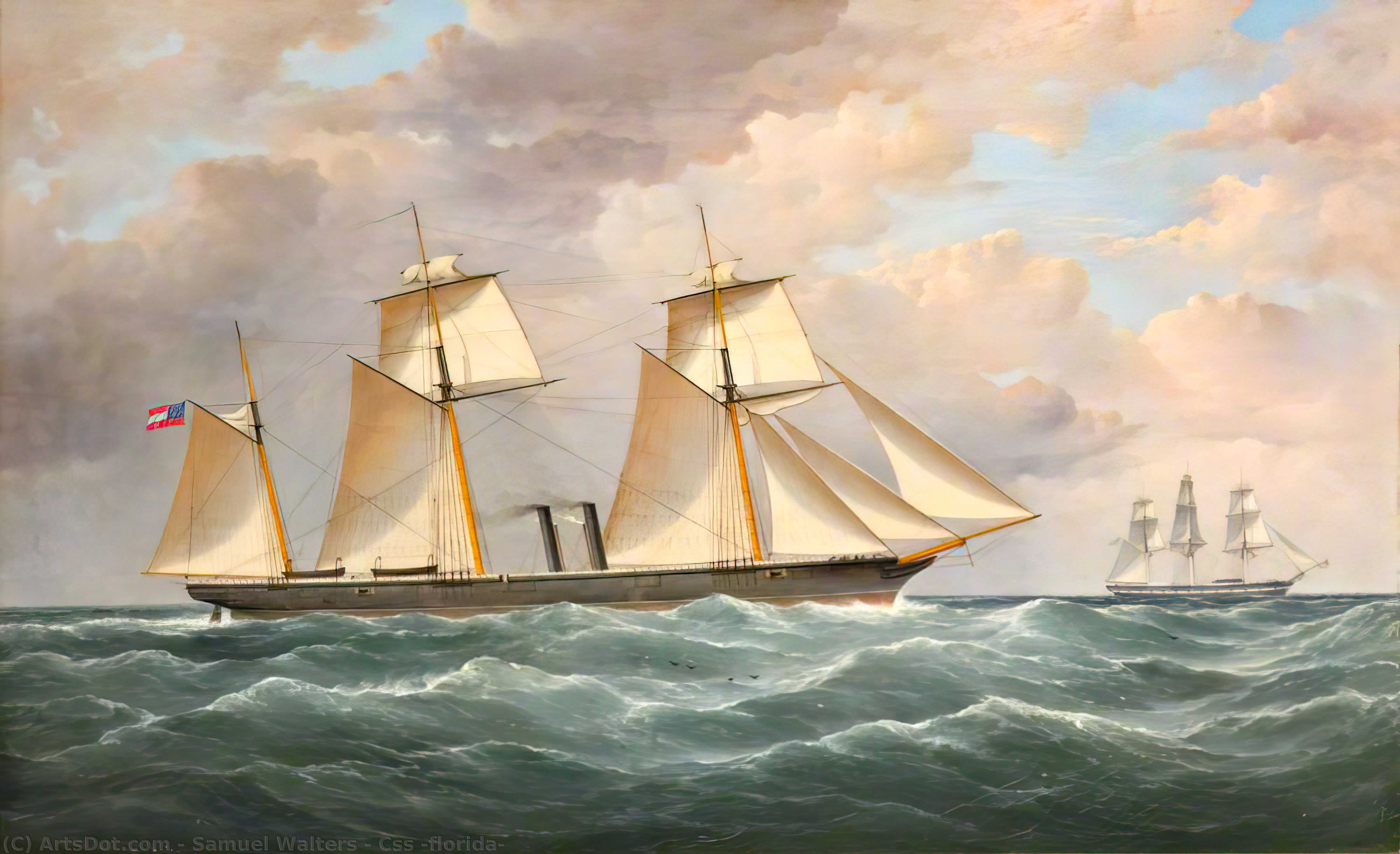 Wikioo.org - The Encyclopedia of Fine Arts - Painting, Artwork by Samuel Walters - Css 'florida'