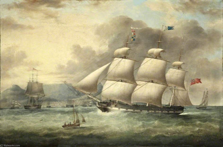 WikiOO.org - אנציקלופדיה לאמנויות יפות - ציור, יצירות אמנות Samuel Walters - The Liverpool Ship 'bland'