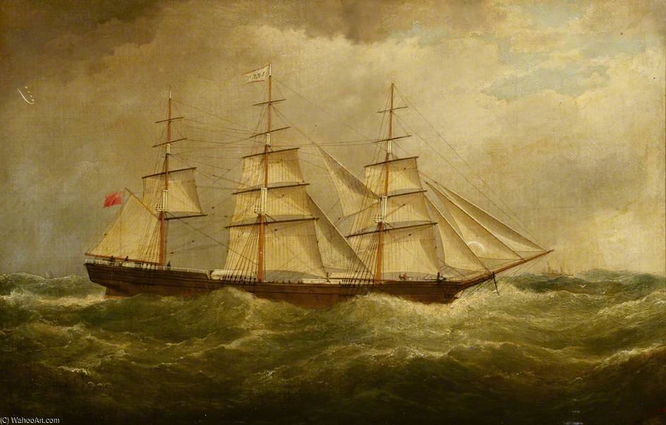 Wikioo.org - สารานุกรมวิจิตรศิลป์ - จิตรกรรม Samuel Walters - The Ship 'tangier'
