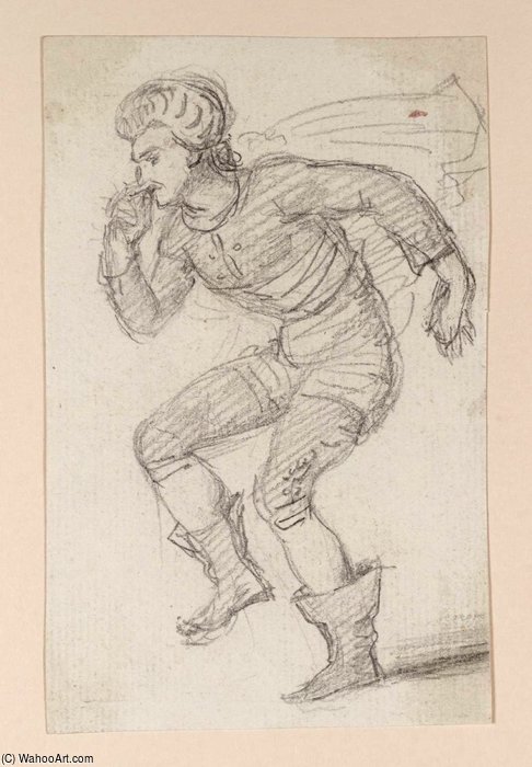Wikioo.org - สารานุกรมวิจิตรศิลป์ - จิตรกรรม Nathaniel Dance-Holland - A Man, Sneezing