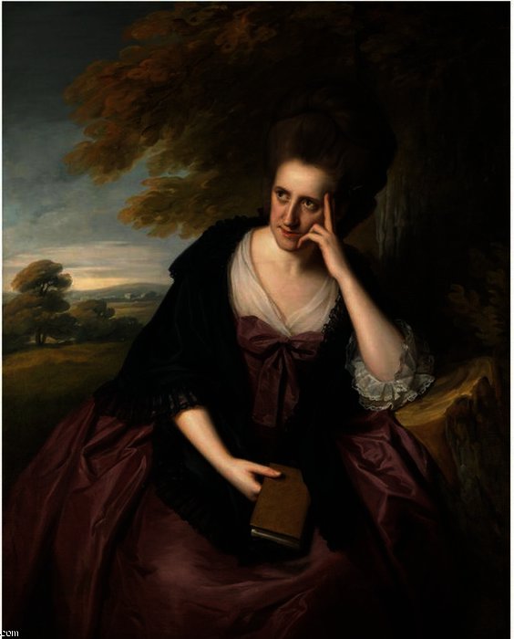 Wikioo.org – La Enciclopedia de las Bellas Artes - Pintura, Obras de arte de Nathaniel Dance-Holland - Retrato de Elizabeth Southwell