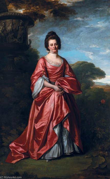WikiOO.org - Encyclopedia of Fine Arts - Målning, konstverk Nathaniel Dance-Holland - Portrait Of Grace Legge