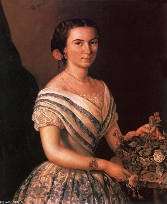 WikiOO.org - Güzel Sanatlar Ansiklopedisi - Resim, Resimler Soma Orlai Petrich - Portrait Of Dobosy Lajosné