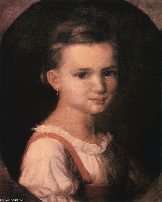 WikiOO.org - Енциклопедия за изящни изкуства - Живопис, Произведения на изкуството Soma Orlai Petrich - Portrait Of The Artrist's Daughter