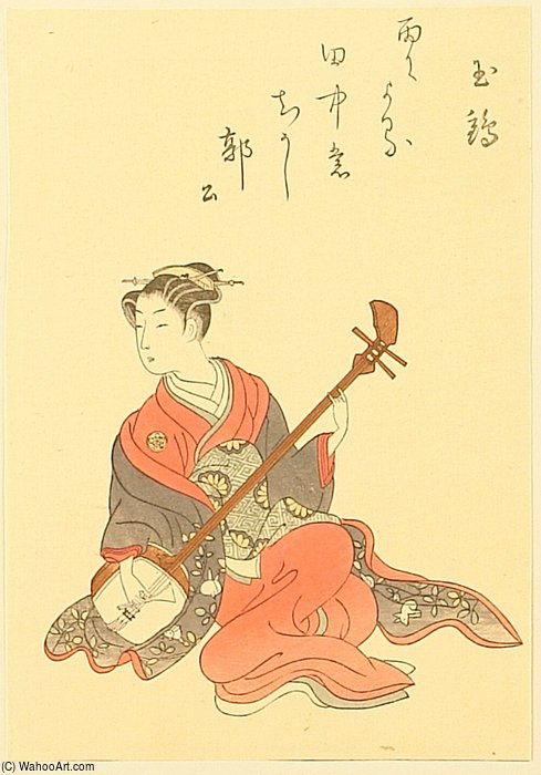 WikiOO.org - Encyclopedia of Fine Arts - Målning, konstverk Suzuki Harunobu - Melody