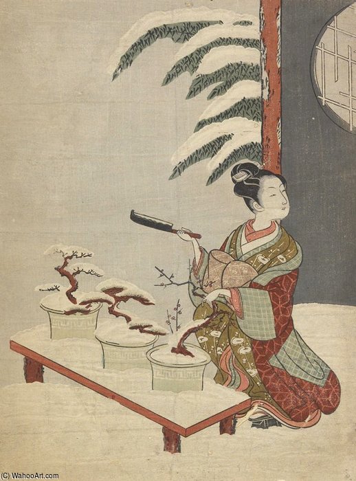 Wikioo.org - สารานุกรมวิจิตรศิลป์ - จิตรกรรม Suzuki Harunobu - Mitate Of The Hachinoki Story