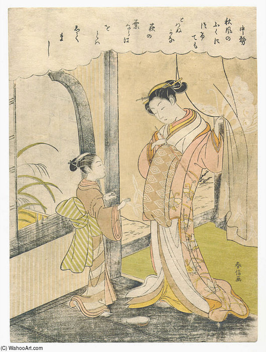 WikiOO.org - Енциклопедія образотворчого мистецтва - Живопис, Картини
 Suzuki Harunobu - Nakatsukasa