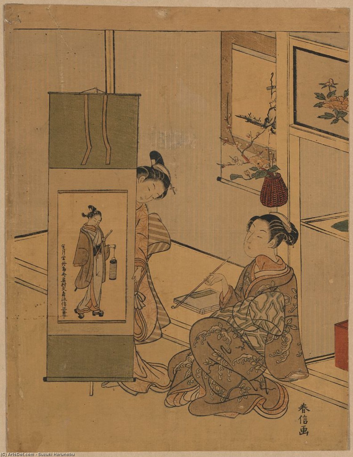 WikiOO.org - Encyclopedia of Fine Arts - Lukisan, Artwork Suzuki Harunobu - Okumura Masanobu