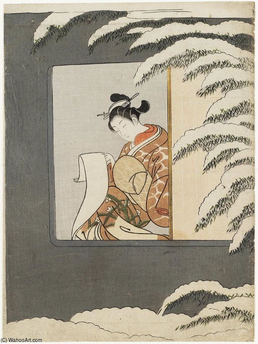 WikiOO.org - Εγκυκλοπαίδεια Καλών Τεχνών - Ζωγραφική, έργα τέχνης Suzuki Harunobu - Parody Of Sun Kang