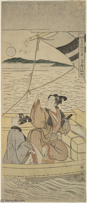 Wikioo.org - Encyklopedia Sztuk Pięknych - Malarstwo, Grafika Suzuki Harunobu - Takasago Harbor