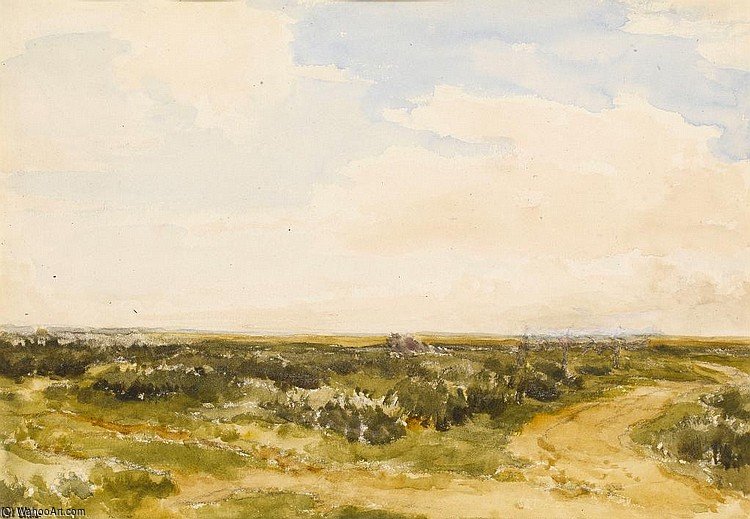 WikiOO.org - دایره المعارف هنرهای زیبا - نقاشی، آثار هنری Thomas Collier - An Extensive Dune Landscape