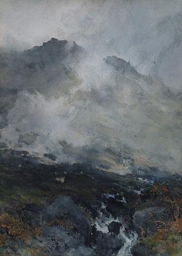 Wikioo.org - The Encyclopedia of Fine Arts - Painting, Artwork by Thomas Collier - Moorland Stream