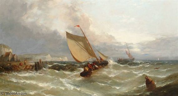 WikiOO.org - Enciclopedia of Fine Arts - Pictura, lucrări de artă John Callow - Off To The Fishing Grounds