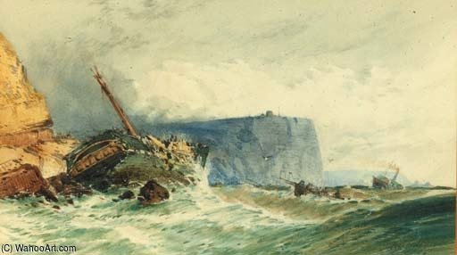 WikiOO.org - Güzel Sanatlar Ansiklopedisi - Resim, Resimler John Callow - The Shipwreck