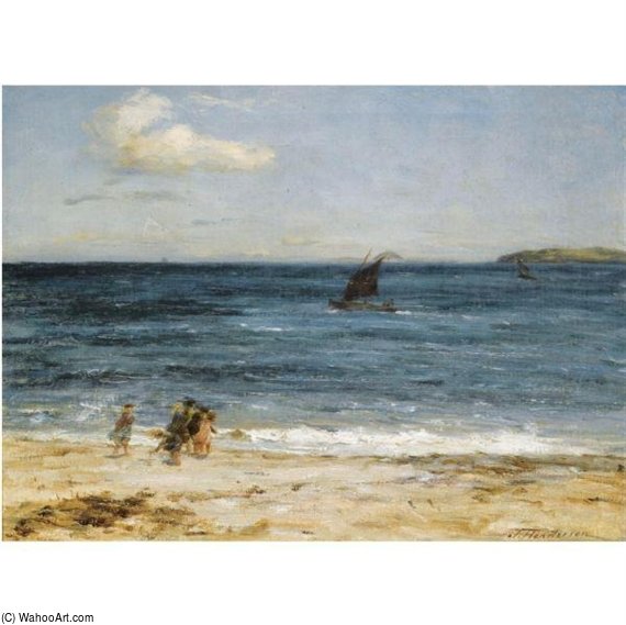 WikiOO.org - Enciclopedia of Fine Arts - Pictura, lucrări de artă Joseph Henderson - Beach Scene